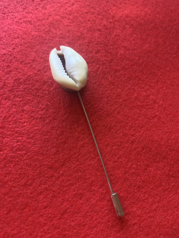Cowrie Shell Lapel Pin - Image 2